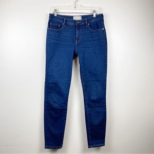 Everlane Mid Rise Dark Wash Slim Denim Jeans